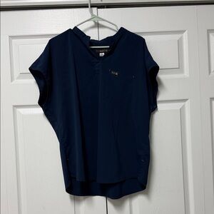koi Navy V-Neck Tunic Top and pants